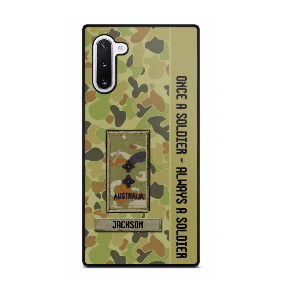 Personalized Australian Soldier/ Veteran Once A Soldier Always A Soldier Phonecase 3D Printed QTDT1101