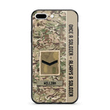 Personalized UK Soldier/ Veteran Once A Soldier Always A Soldier Phonecase 3D Printed QTDT1101