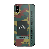 Personalized Belgium Soldier/ Veteran Once A Soldier Always A Soldier Phonecase 3D Printed QTDT1101