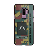 Personalized Belgium Soldier/ Veteran Once A Soldier Always A Soldier Phonecase 3D Printed QTDT1101