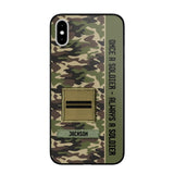 Personalized French Soldier/ Veteran Once A Soldier Always A Soldier Phonecase 3D Printed QTDT1101