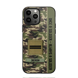 Personalized French Soldier/ Veteran Once A Soldier Always A Soldier Phonecase 3D Printed QTDT1101