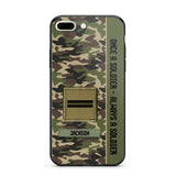 Personalized French Soldier/ Veteran Once A Soldier Always A Soldier Phonecase 3D Printed QTDT1101