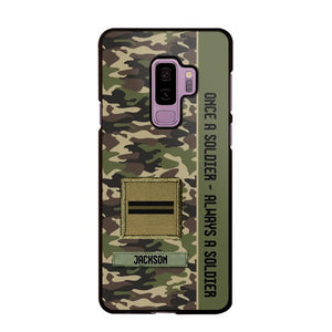 Personalized French Soldier/ Veteran Once A Soldier Always A Soldier Phonecase 3D Printed QTDT1101