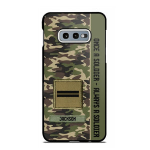 Personalized French Soldier/ Veteran Once A Soldier Always A Soldier Phonecase 3D Printed QTDT1101