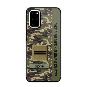 Personalized French Soldier/ Veteran Once A Soldier Always A Soldier Phonecase 3D Printed QTDT1101