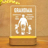 Personalized Granddaughter's Best Friend Grandson's Best Partner In Crime Led Lamp Printed 23JAN-DT11