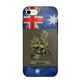 Personalized Australian Soldier/ Veteran Phonecase 3D Printed 23JAN-HY13