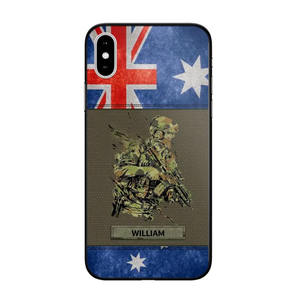 Personalized Australian Soldier/ Veteran Phonecase 3D Printed 23JAN-HY13