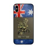 Personalized Australian Soldier/ Veteran Phonecase 3D Printed 23JAN-HY13