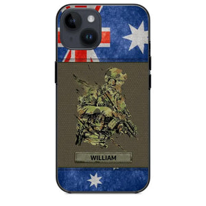 Personalized Australian Soldier/ Veteran Phonecase 3D Printed 23JAN-HY13