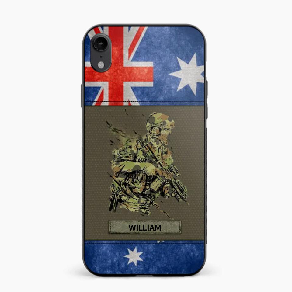 Personalized Australian Soldier/ Veteran Phonecase 3D Printed 23JAN-HY13