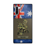 Personalized Australian Soldier/ Veteran Phonecase 3D Printed 23JAN-HY13