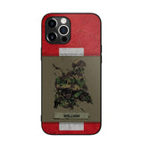 Personalized Swiss Soldier/ Veteran Phonecase 3D Printed 23JAN-HY13