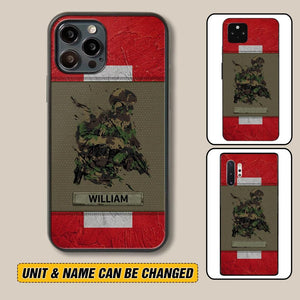 Personalized Swiss Soldier/ Veteran Phonecase 3D Printed 23JAN-HY13