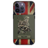 Personalized UK Soldier/ Veteran Phonecase 3D Printed 23JAN-HY13