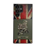 Personalized UK Soldier/ Veteran Phonecase 3D Printed 23JAN-HY13