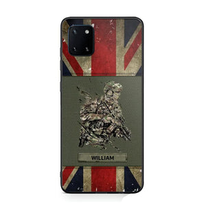 Personalized UK Soldier/ Veteran Phonecase 3D Printed 23JAN-HY13