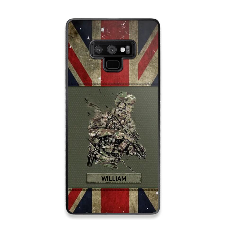 Personalized UK Soldier/ Veteran Phonecase 3D Printed 23JAN-HY13