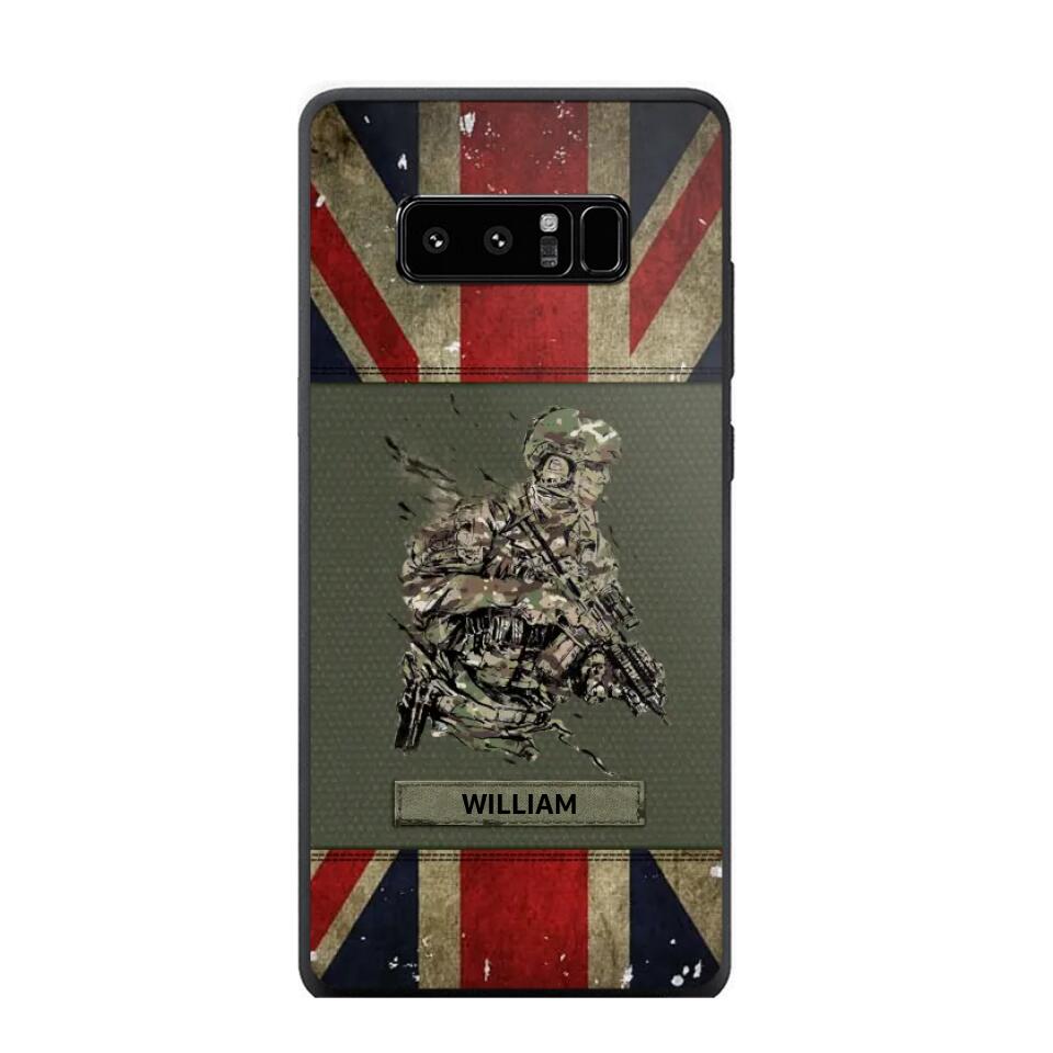 Personalized UK Soldier/ Veteran Phonecase 3D Printed 23JAN-HY13