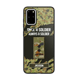 Personalized Australian Soldier/ Veteran Once A Soldier Always A Soldier Phonecase 3D Printed QTHQ1701