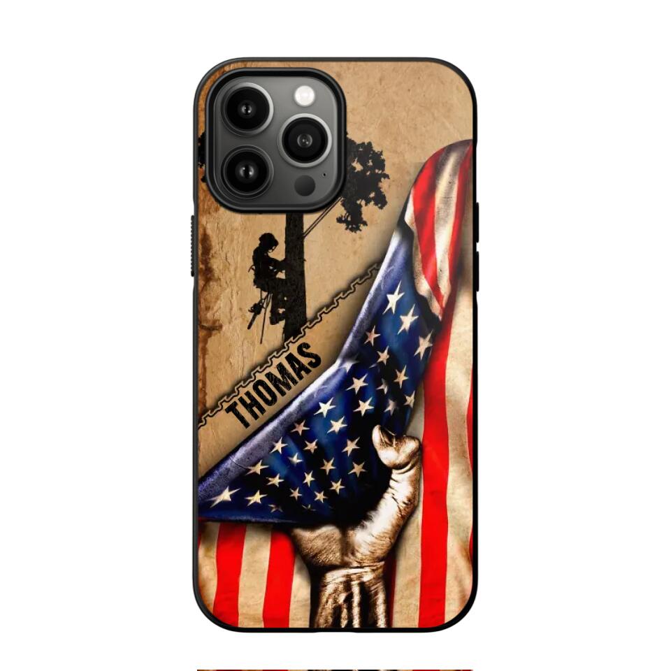 Personalized US Arborist Phonecase Printed 23JAN-DT29