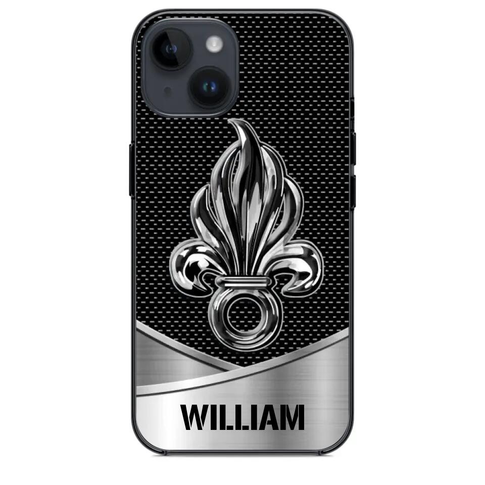 Personalized French Veteran Logo & Tag Name Phonecase Printed 23JAN-VD29