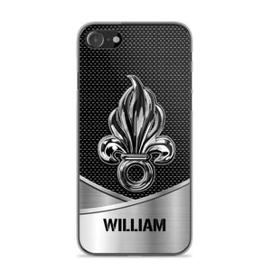 Personalized French Veteran Logo & Tag Name Phonecase Printed 23JAN-VD29