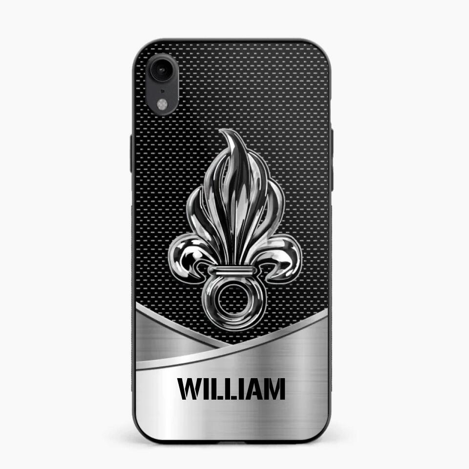 Personalized French Veteran Logo & Tag Name Phonecase Printed 23JAN-VD29