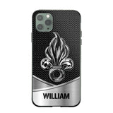 Personalized French Veteran Logo & Tag Name Phonecase Printed 23JAN-VD29