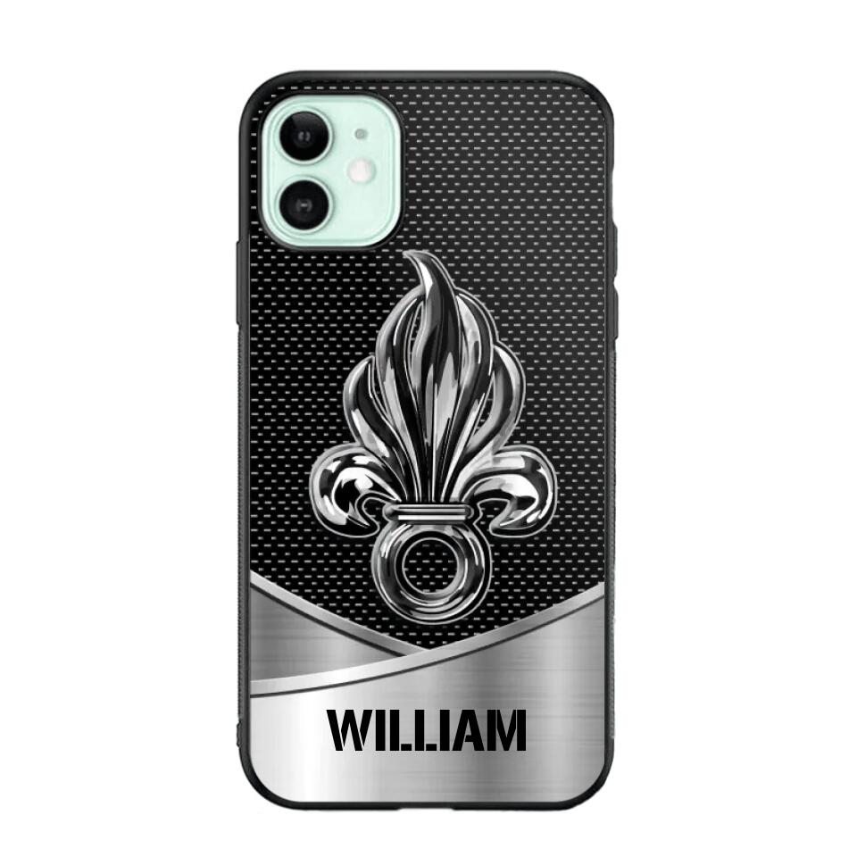 Personalized French Veteran Logo & Tag Name Phonecase Printed 23JAN-VD29