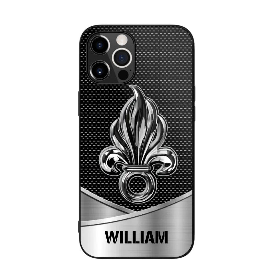 Personalized French Veteran Logo & Tag Name Phonecase Printed 23JAN-VD29