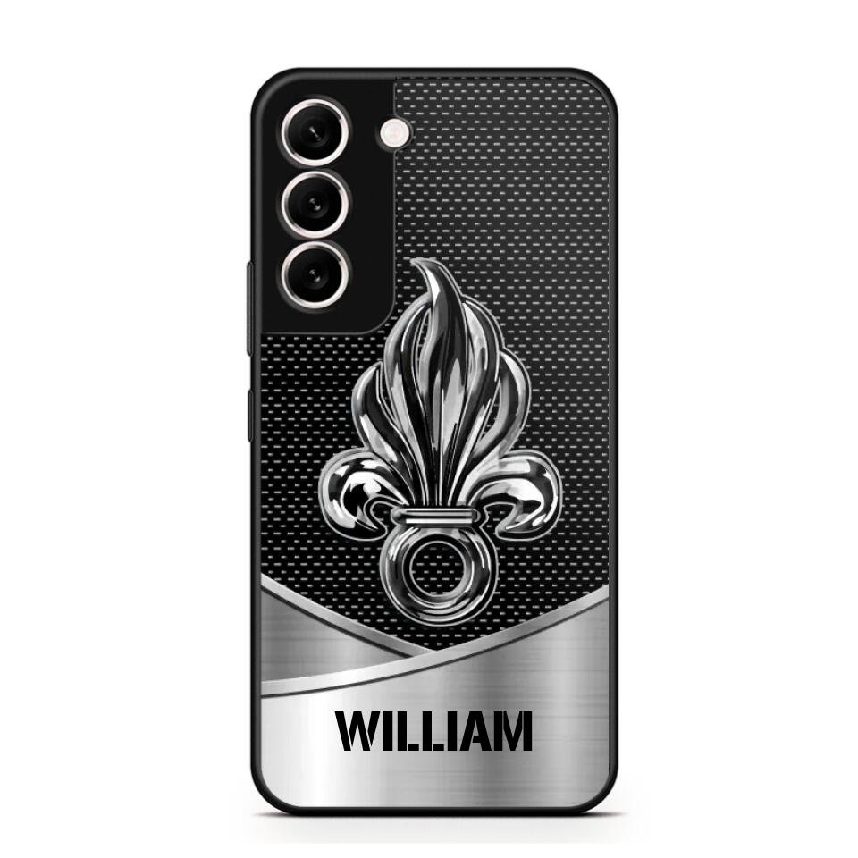 Personalized French Veteran Logo & Tag Name Phonecase Printed 23JAN-VD29