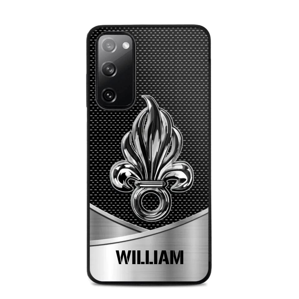 Personalized French Veteran Logo & Tag Name Phonecase Printed 23JAN-VD29