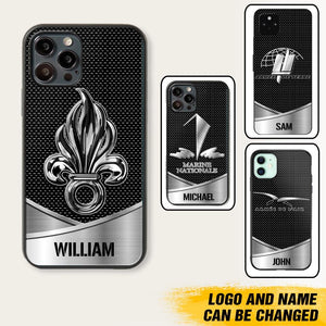 Personalized French Veteran Logo & Tag Name Phonecase Printed 23JAN-VD29