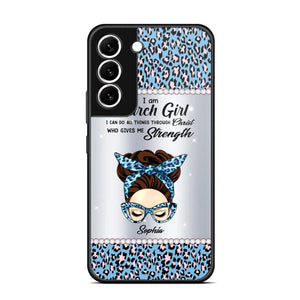 Personalized I Am March Girl I Can Do All Things Through Christ Who Gives Me Strength Phonecase Printed 23JAN-HQ30