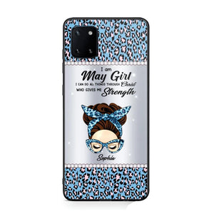 Personalized I Am May Girl I Can Do All Things Through Christ Who Gives Me Strength Phonecase Printed 23JAN-HQ30