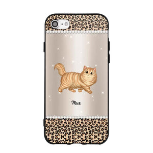 Personalized Leopard Skin Cat Phonecase Printed 23JAN-VD30