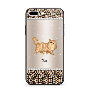 Personalized Leopard Skin Cat Phonecase Printed 23JAN-VD30