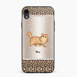 Personalized Leopard Skin Cat Phonecase Printed 23JAN-VD30