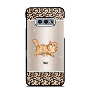 Personalized Leopard Skin Cat Phonecase Printed 23JAN-VD30