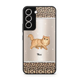 Personalized Leopard Skin Cat Phonecase Printed 23JAN-VD30