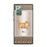 Personalized Leopard Skin Cat Phonecase Printed 23JAN-VD30