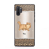 Personalized Leopard Skin Cat Phonecase Printed 23JAN-VD30