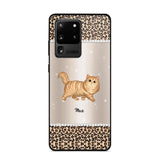 Personalized Leopard Skin Cat Phonecase Printed 23JAN-VD30