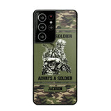 Personalized Once A Soldier Always A Soldier France Soldier/Veteran Phonecase Printed 23JAN-DT31