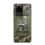 Personalized Once A Soldier Always A Soldier France Soldier/Veteran Phonecase Printed 23JAN-DT31