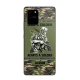 Personalized Once A Soldier Always A Soldier France Soldier/Veteran Phonecase Printed 23JAN-DT31