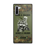 Personalized Once A Soldier Always A Soldier German Soldier/Veteran Phonecase Printed 23JAN-DT31