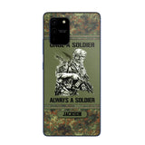 Personalized Once A Soldier Always A Soldier German Soldier/Veteran Phonecase Printed 23JAN-DT31